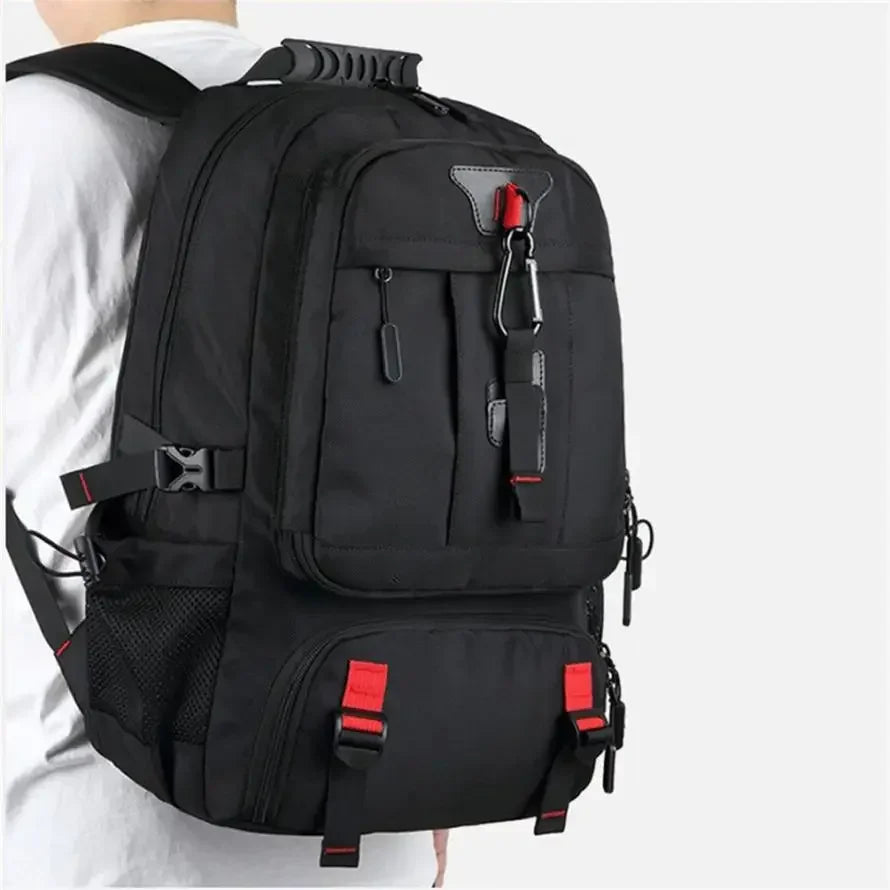 Outdoor Sports Trekking Backpack - USB Charging Travel Laptop Bag with Shoe Compartment