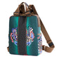 Fashion Designer Canvas Rucksack - Large Travel and School Backpack for Women and Students