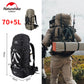 70L+5L Waterproof Hiking Backpack - Lightweight Mountaineering & Camping Pack with Rain Cover