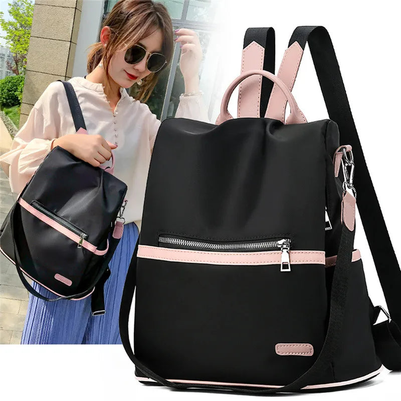 Casual Oxford Backpack for Women - Waterproof School Bag for Teenage Girls