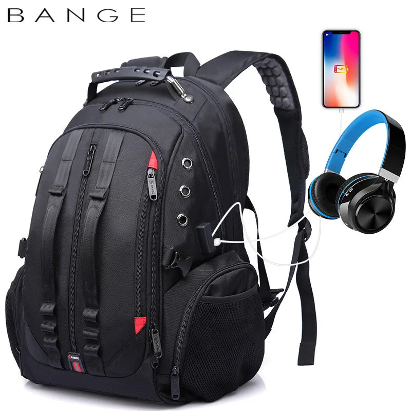 45L Travel Backpack with USB Port - 15.6 Inch Laptop Anti-Theft Bag for Teens