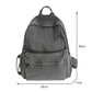 Gray Denim Backpack - Leisure Travel Shoulder Bag for Women Boys and Girls