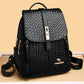 Luxury Women Leather Backpack - Vintage School Bag Rucksack for Girls