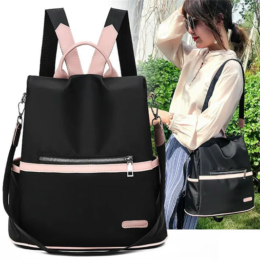 Casual Oxford Backpack for Women - Waterproof School Bag for Teenage Girls