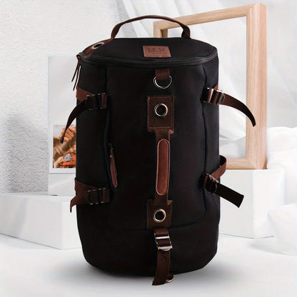 Retro-Style Dual-Shoulder Bag - Large Capacity Sports and Travel Backpack