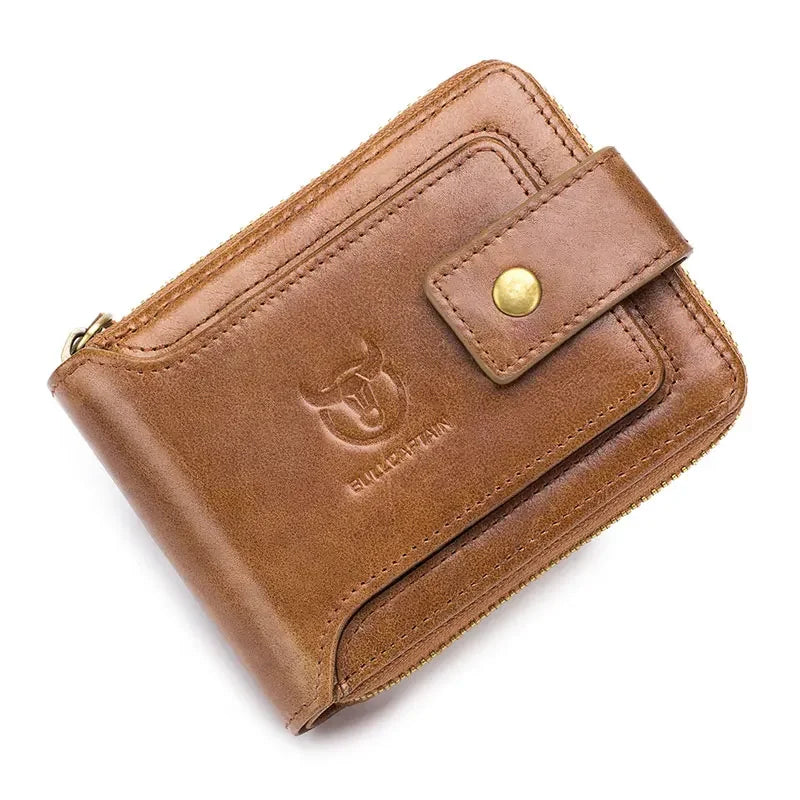 Genuine Leather RFID Multi-Function Wallet - Coin Purse Storage Bag