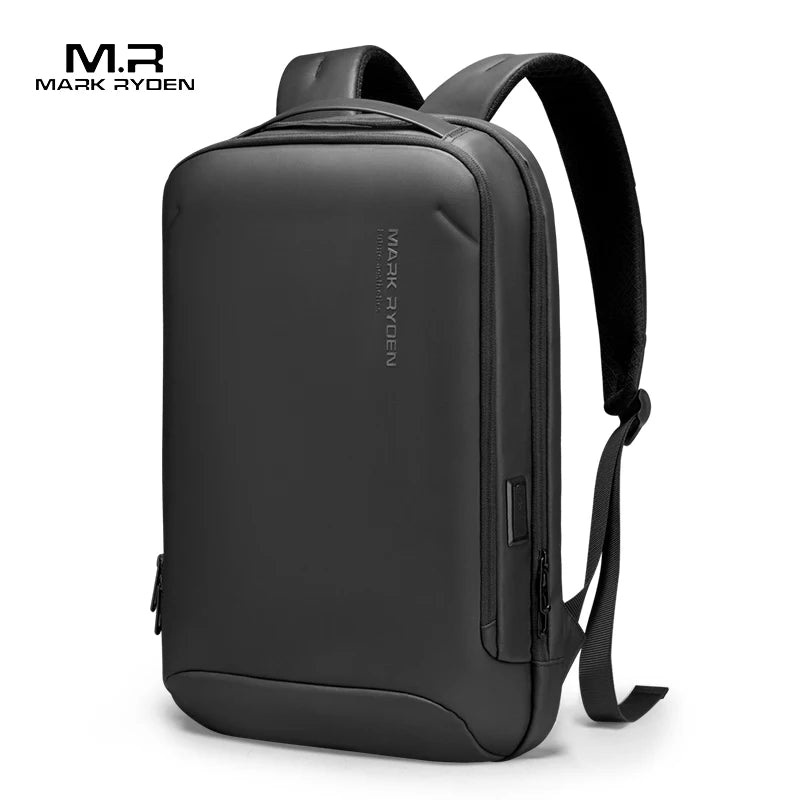 Minimalist Business Backpack with Hard Shell Front - 15.6 Inch Laptop Bag