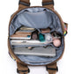 Fashion Designer Canvas Rucksack - Large Travel and School Backpack for Women and Students