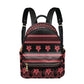 Fashion Floral Print PU Leather Backpack - Stylish Bag for Women and Teenage Girls