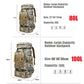 80L/100L Mountaineering Tactical Backpack - Large Climbing Bag for Hiking & Camping