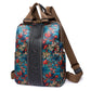 Fashion Designer Canvas Rucksack - Large Travel and School Backpack for Women and Students