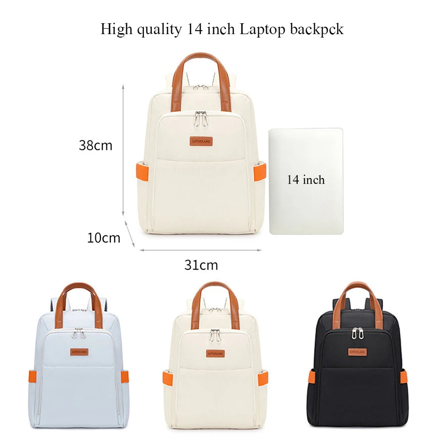 14 Inch Laptop Backpack for Women - High Quality Anti-Theft College Bookbag