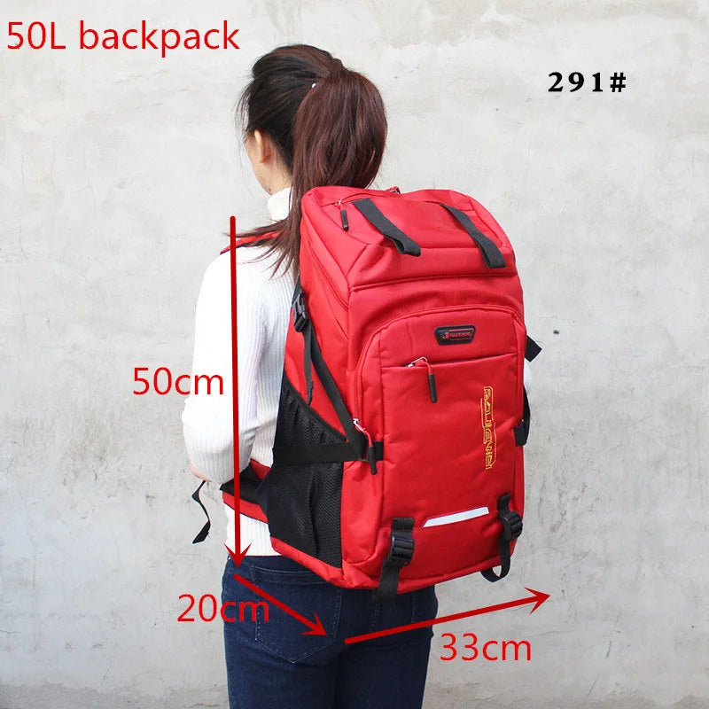 50L/80L Outdoor Climbing Travel Backpack - Sports Camping Hiking Rucksack